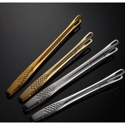 Stainless Steel BBQ Grilling Tong Salad Bread Serving Tong Non-Stick Kitchen Barbecue Grilling Cooking Tong Kitchen Accessories