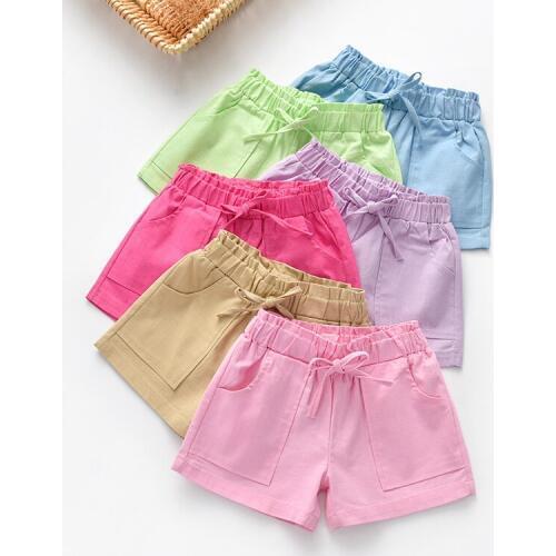 Candy Color Baby girls shorts cotton mix children shorts kids shorts for girls clothes toddler girl clothing beach pants Summer