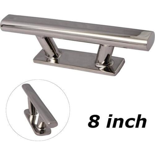 316 Stainless Steel Boat Mooring Dock Deck Rope Cleat 8inch marine cleat for marine boat yacht accessories 1 piece