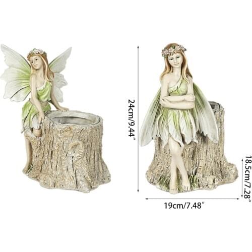 Fairy Garden Fairies Figurines Planter Pot Accessories for Outdoor Garden Decor