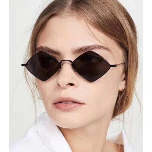 Diamond metal frame sunglasses women silver mirror lens lady sunglasses