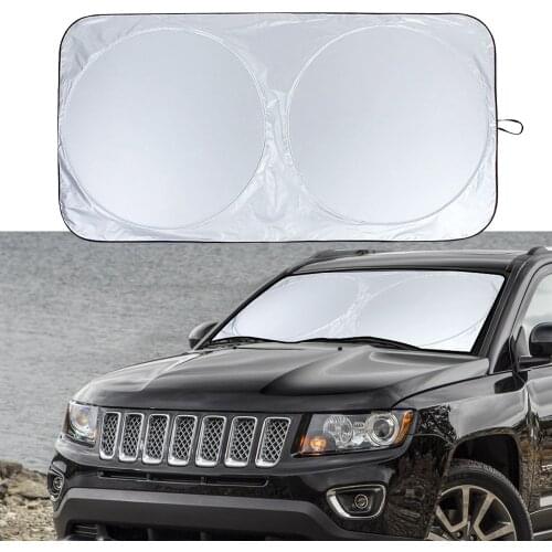 Car Window Sunshade Shield Universal Fold Front Rear Windshield Sun Shade Visor Cover Auto Interior UV Protection Accessories