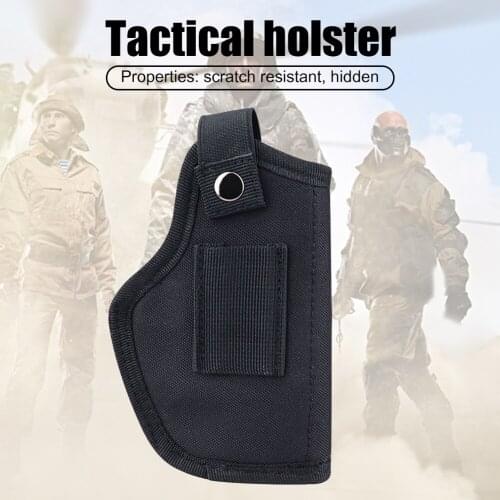 Outdoor Concealed Nylon Gun Storage Sleeve Belly Holster Quick Pull Pistol Small Weapon Waist Holder Bag Equipment