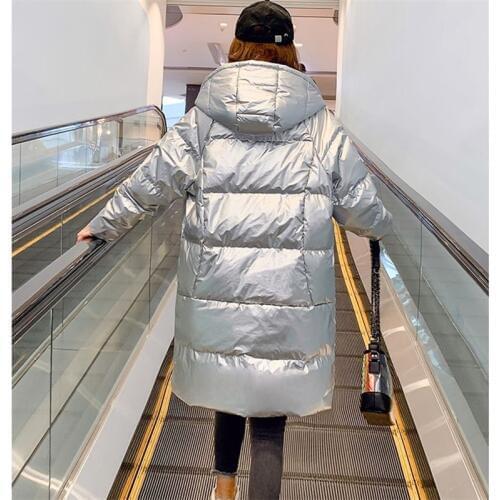 Bella Philosophy Winter Women Down Jacket Female Harajuku Thickening Warm Parkas Down Jacket Ladies Casual Solid Hooded Outwear