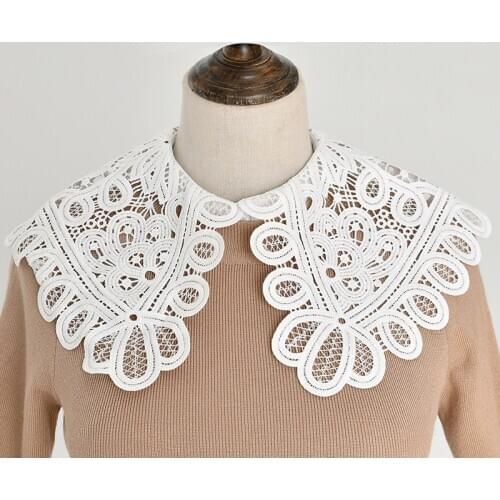 Women Detachable Collars Ladies Lapel Choker Necklace Shirt Fake Collar Blouse Tops Half Shirt False Collars Female Faux Col