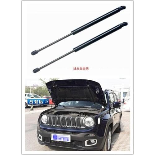 2x Engine Cover Support Rod Hydraulic Hood Car Style Accessories For JEEP Renegade 2016 2017 2018