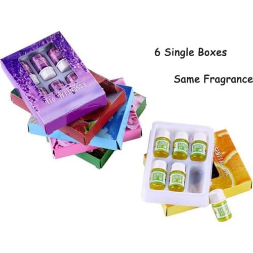 6pcs*3ml Aroma Oils Rose Lavender Essential Oils Essential Oils for Aromatherapy Diffusers Massage Spa Bath Fragrances Oil