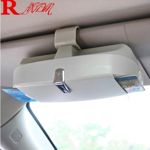 Car Sunglasses Holder Glasses Case Storage Box Car Auto Interior For Volvo S60 S90 XC90 S80L XC60 V60 V40/Renault Koleos