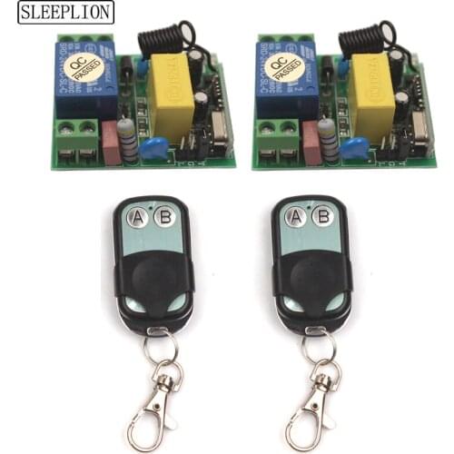 Sleeplion 110V Wireless Light Switch 220V 10A Relay Output Radio 2 Receiver Module Transmitter Smart Controller 315MHz 433MHz