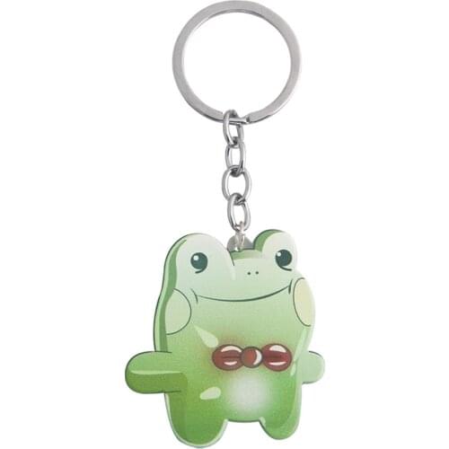 Anime Killing Stalking Yoonbum Frog Keychain Sangwoo Cosplay Acrylic Key Chain for Women Men Kids Christmas Jewelry Gift
