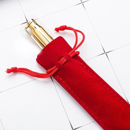 Pencil Case Multicolor Double-sided Thick Flannel Pencil Case Gift Pen Packaging Bag