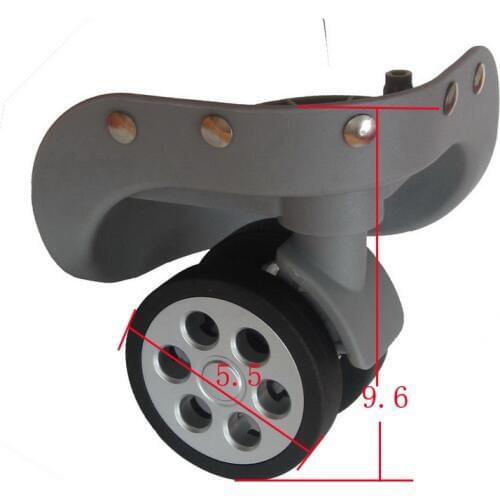 Suitcase universal wheel accessories trolley case luggage wheel caster bag box repair wheel replacement part red black grey pink