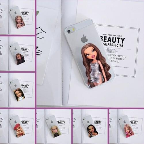 Back Cover For iPhone 4 4S 5 5C 5S SE Barbie Doll Cute Girl Kawaii Pretty Soft Phone Case Silicone For iPhone 4 5 S
