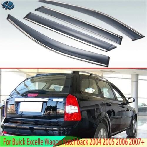 For Buick Excelle Wagon hatchback 2004 2005 2006 2007+ Plastic Exterior Visor Vent Shades Window Sun Rain Guard Deflector 4pcs