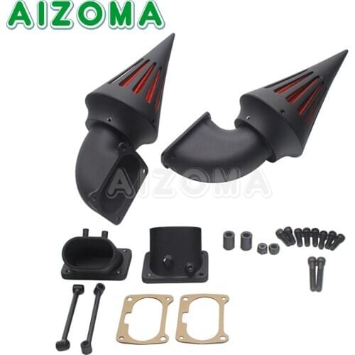 For Suzuki Boulevard M109R M109 R All Years Motorcycle Dual Double Spike Air Cleaner Intake Filter Kit Black Chrome