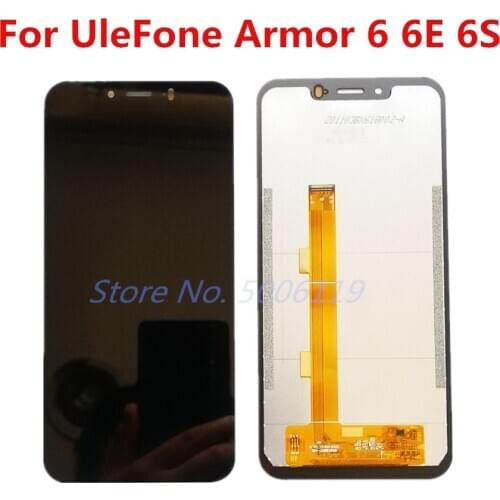 For UleFone Armor 6 6E 6S 2246*1080 6.2inch LCD Display Assembly+Touch Screen Digitzer Repair Panel Glass For UleFone Armor 6