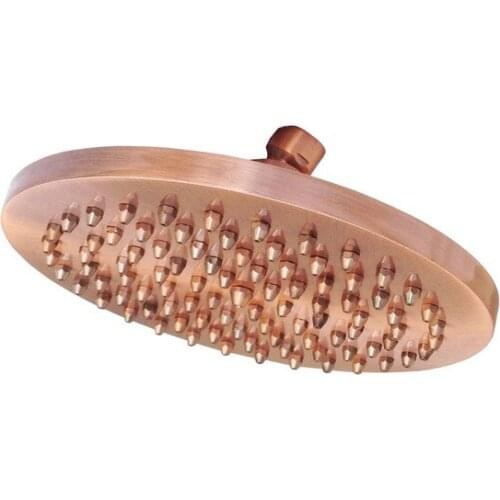 Antique Red Copper Bathroom Rainfall Top Spray Rain Shower Head Accessories (Standard G1/2".)dsh002