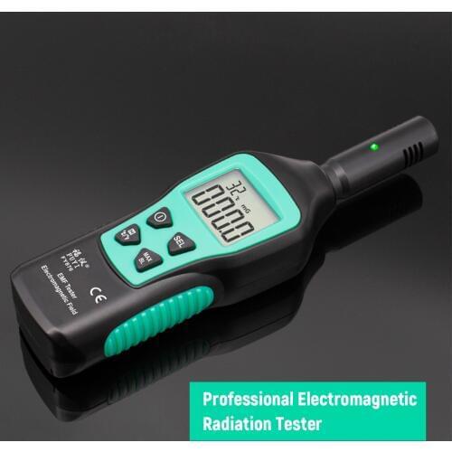 FUYI Radiation Dosimeter EMF Meter Electromagnetic Radiation Detector Household Handheld Electromagnetic Wave Geiger Counter