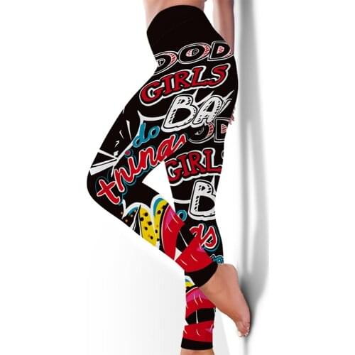 Fitness letter print high waist black sport pants White casual plus size gym leggings workout sweatpants trousers streetwear