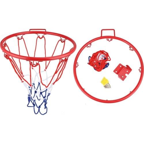 1 Pc Basketball Ring Hoop Net Wall Mounted Outdoor Hanging Basket Set For Kids Wall Mounted Basketball Rim Net Indoor Sport
