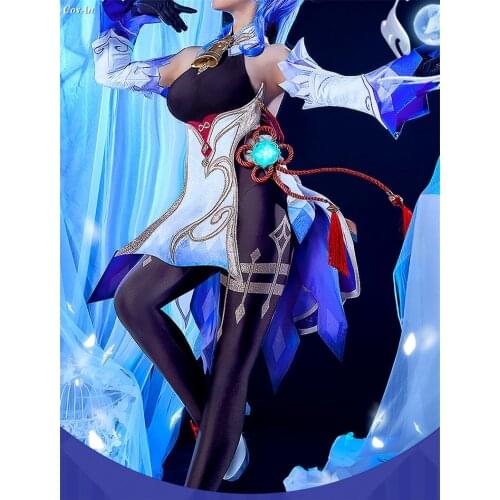 New Arrival Hot Game Genshin Impact Ganyu Cosplay Costume Fashion High Quality Jumpsuit Activity Party Role Play Clothing S-XL