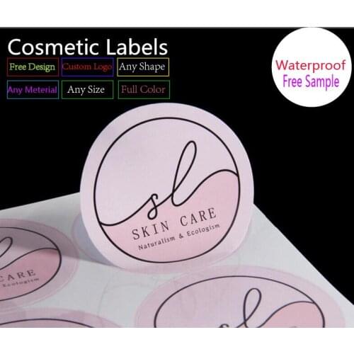 Round /Square Custom Logo Brand Cosmetic Packing Label Wedding Sticker