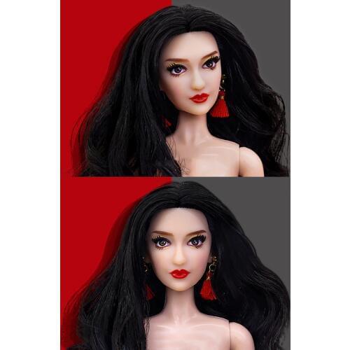 Limited Edition 1/6 BJD Doll Chinese Women Moveable 22 Joint Body Nude Female Fashion Charming Doll