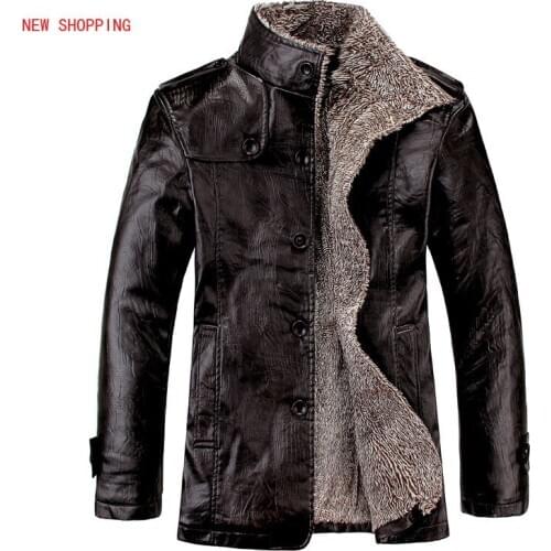 New Fashion Mens Leather Jackets Classic Motorcycle Bike Cowboy Jacket Male Velvet Casual Coat Warm Brand Clothing Plus Size 8XL