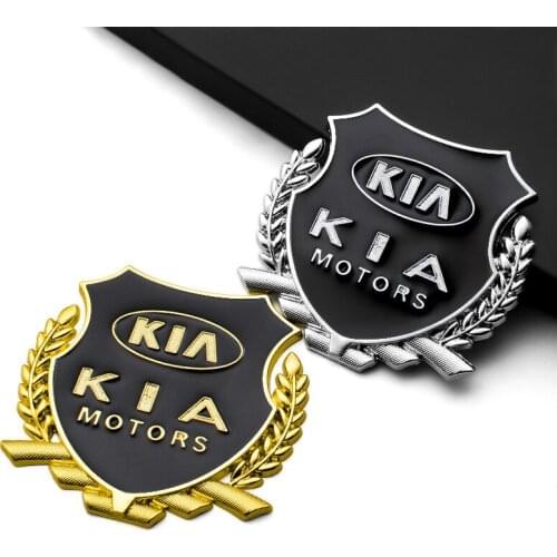 2Pcs Metal Car Body Stickers Decals Auto Decoration Accessories For KIA K2 K3 KX3 K4 K5 Cerato Ceed Rio Forte Sportage Sorento