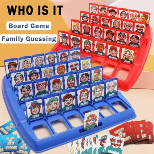 Who Is It Classic Board Games Funny Family Guessing Montessori Antistress Interactive Memory Kids Children Educational Toy Gift
