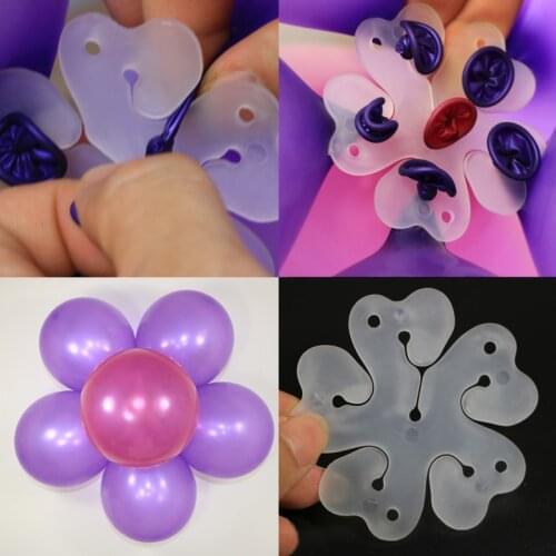 10Pcs/lot Plastic Balloon Clips Foam Glue Dot Decoration Balloon Wedding Birthday Party Decor Balloon Clips Stickers Accessories