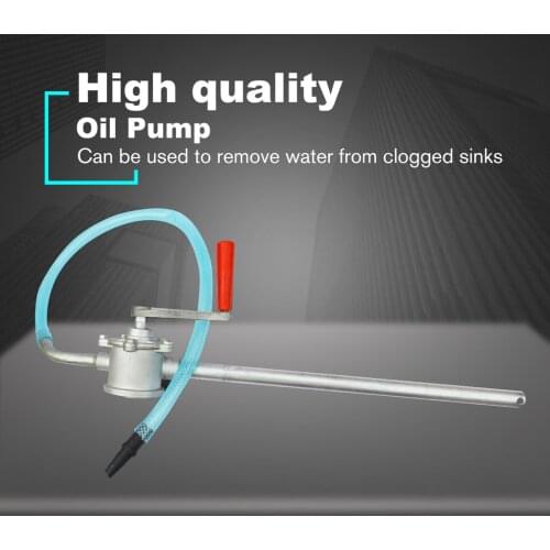 Hand Crank Aluminum Alloy Oil Pump Car Truck Fuel Oil Gasoline Diesel Transfer Hand Pump Suction Water Chemical Liquid Pump