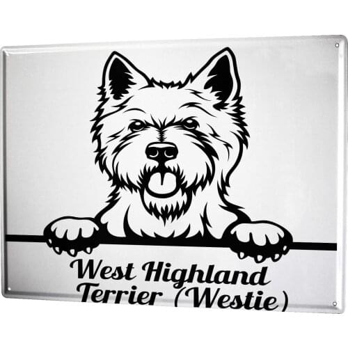 SINCE 2004 Tin Plate Dogs Dog Terrier