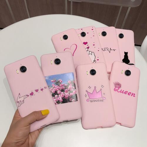 For Huawei Y5 Y6 2017 Case Pink Candy Cute Painted Silicone Back Cover 5.0" For Coque Huawei Mya-l22 Y6 Y 5 2017 Phone Case Capa