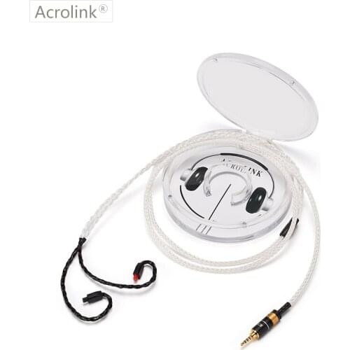 Acrolink 1.2m High Qulity Single Crystal Silver DIY Replacement Earphone Cable With IM50 For 2.5 XLR