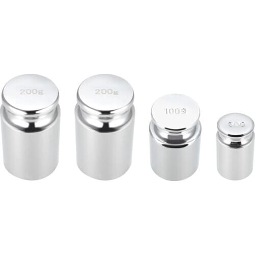 Uxcell 1 Set Gram Calibration Weight 50g 100g 200g M1 Precision for Digital Scales Digital Pocket Scale Jewelry Carat Scale