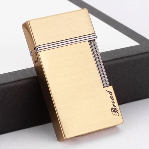 Fire Ping Bright Sound Lighter Torch Turbo Grinding Wheel Flint Lighter Butane Metal Gas Lighter Inflated Cigarette Holder Gift