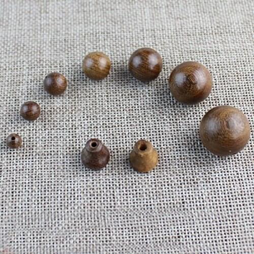 100pcs/lot 6mm 8mm Natural Wooden Beads for Jewelry Making Bracelet Natural Wood Beads and Beads Golden Ebony Jewelry WB002