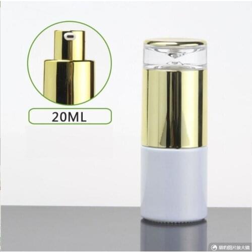 20ml frosted/green/blue glass bottle gold pump for serum/lotion/emulsion/foundation/anti-UV/essence/skin care cosmetic packing