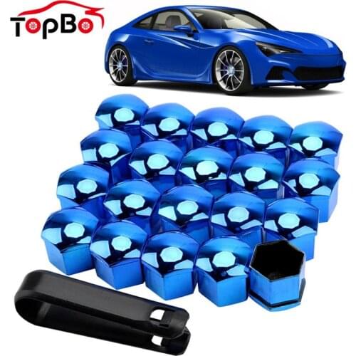 20Pcs 17/19mm Car Wheel Nut Caps Covers Anti-Rust Auto Hub Screw Cover Tyre Nuts Bolt Exterior Protection Decoration Dust Proof