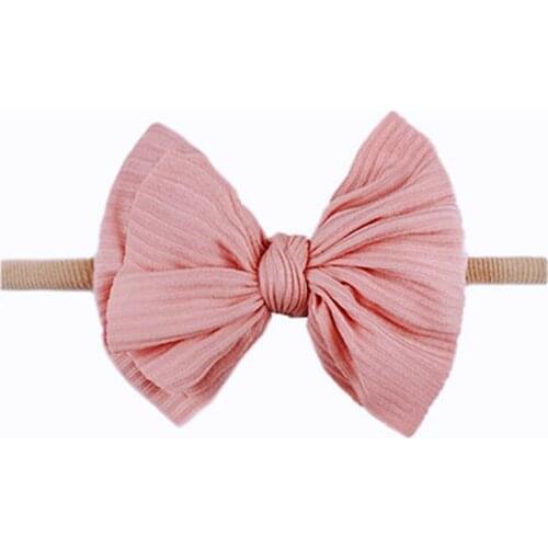 4.5 Hair Bows Elastic Nylon Headband for Girls Bowknot Infant Cute Hair Clip Kids Hair Bands Hair Accessories