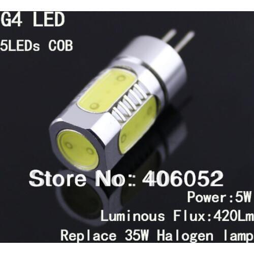 420Lumen cob 35mm led Lights Warm White Spotlight LED Bulb Lamp led g4 12v 5w