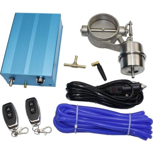 Car Accessories Exhaust pipe retrofit pneumatic valve 2 "/2.25" /2.5 "/2.75" / 3 "exhaust stop valve with electric control box