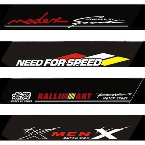 Car Stickers 130x21cm Reflective Decoration Decals Car Styling fashion Front Rear Windshield Decal Sticker Auto decals Removable