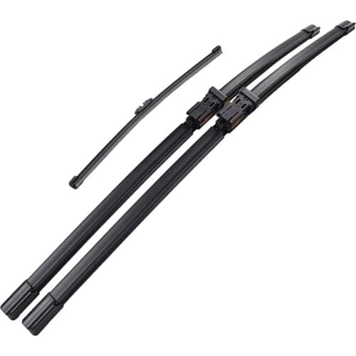 Car Front and Rear Wiper Blade Kit Windshield Wiper Strip for Volvo XC70 2008-2016