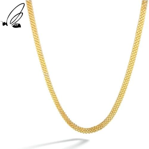 SSTEEL 925 Sterling Silver Woven Chain Designer Gold Necklaces For Women Statement Minimalist Accessories Western Fine Jewelry