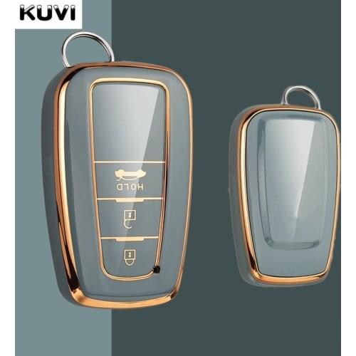 Electroplated Tpu Car Key Case Cover Shell Fob For Toyota CHR C-HR Prado Prius Camry Corolla RAV4 2017 2018 2019 Accessories