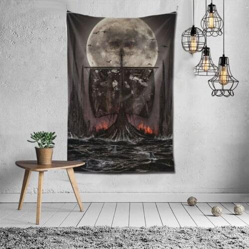 FFO Viking Decoration Tapestry Wall Hanging Fabrics Grunge Room Decor Custom Tapestries Yoga Mat Home Textiles