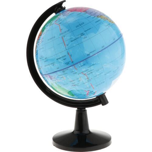 Detailed World Globe for Desktop Decoration Geography Educational Kits 16cm