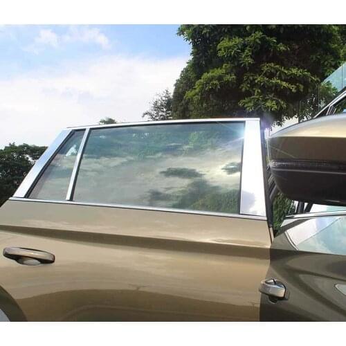 For SKODA KODIAQ Window trim Stainless steel Bright Body trim